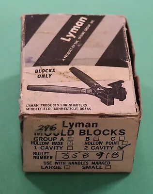 Lyman (2-cavity) Mold-(358-91)-38 Caliber-(NOS)(IB) • $79.99