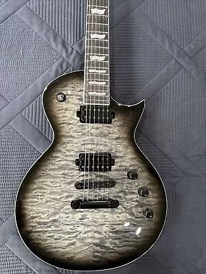 ESP LTD EC-1000T CRAZY Quilted Maple Burst RARE FULL THICKNESS KOREA - NOT Indo! • $800