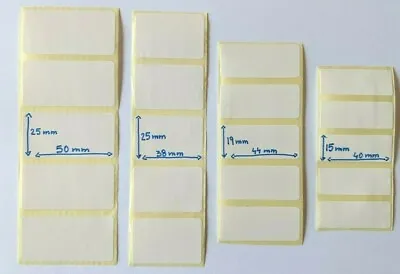 £3.09 • Buy White Labels Self Adhesive Sticky Write On Address Food Freezer