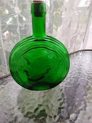 Vintage John Fitzgerald Kennedy Green Glass Campaign Bottle  • $12