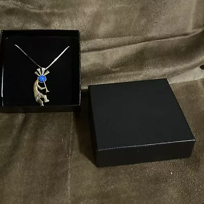 Vtg Necklace & Pendant MARKED JC 925 STERLING SILVER KOKOPELLI Jewelry • $10