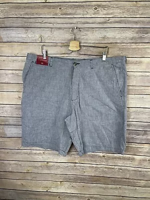 Merona Mens 42 NWT Flat Front Shorts Blue Chinos Pockets  • $14.70