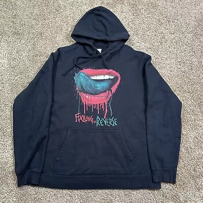 Falling In Reverse Hoodie Lips Tour 2012 Size Large Pullover Rock Band Metal • $29.99
