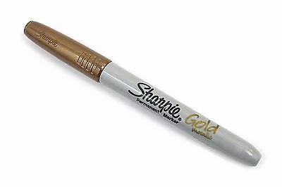 Sharpie Gold Metallic Fine Point Permanent Marker Pen • £2.95