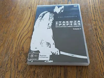 The Yakuza Papers Vol. 4 DVD Battles Without Honour Rare Aus Reg 4 DVD In VGC • $19.40