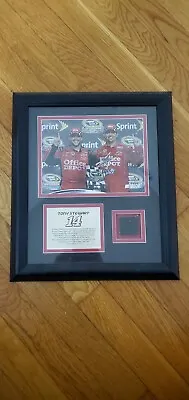 Tony Stewart #14 Mounted Memories Framed 2009 Photo W/Piece Of Tire From Race • $35