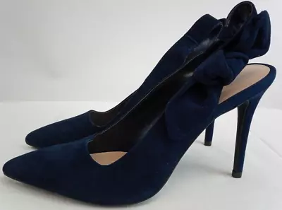 Marks & Spencer Shoes Blue Suede High Heel Size UK 6 BNWT RRP £49.50 Women's • £23.99