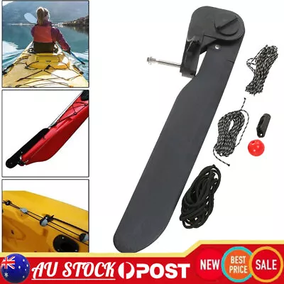 Canoe Kayak Rudder Foot Control Direction Kit Sailing Boat Parts Steering System • $43.03