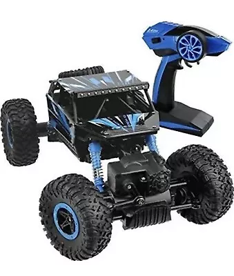 Click N’ Play Remote Control Car 4WD Off Road Rock Crawler Vehicle 2.4 GHz Blue • $32