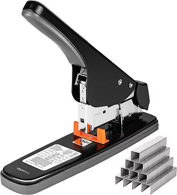 Heavy-Duty Stapler 130 Sheets - Effortless Mechanism - Black • £19.99