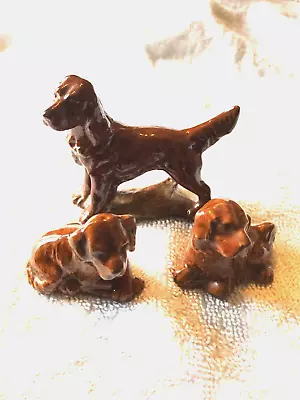 Wade Red Setter Mother & 2 Puppies From Dogs And Puppies Series • £8