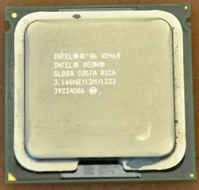 Intel Processor X5460 3.16Ghz Quad Core Xeon 3.16GHz/12M/1333 SLBBA CPU • $14.53