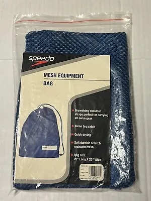 Speedo Mesh Equipment Swim Bag 28”x20” Unisex Adult Blue New • $20