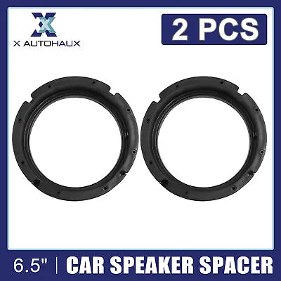 6.5  Inch Car Black Plastic Speaker Spacers Round 2 Pcs 13cm Dia For Volkswagen • $18.89