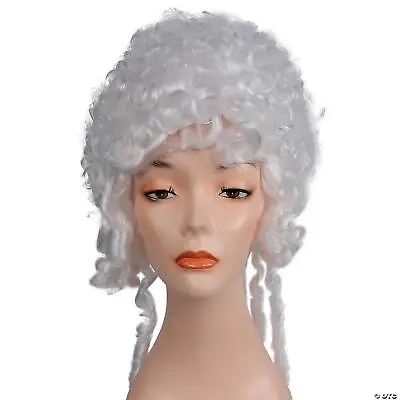 Adult 1700's French Marie Antionette Colonial White Lacey Wig Costume Lw255wt • $17.86