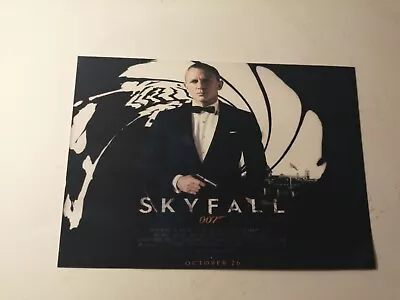 007 Skyfall James Bond Daniel Craig Movie Promotional Poster Fine Art Postcard • £3
