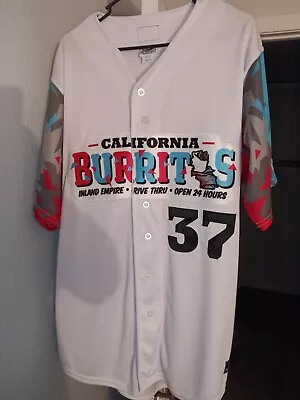 2019 MiLB California League Burritos Inland Empire 66ers Size 50 XXL Game Used  • $89.99