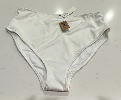 Victoria’s Secret PINK Active White High Waist Mini Bikini Bottoms Size XL NEW! • £14.25