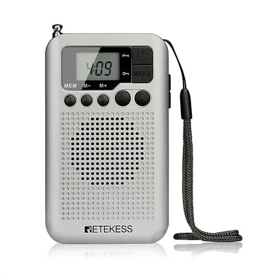 Retekess TR106 Pocket FM/AM Radio Receiver Mini Speaker Walking Sporting Walking • $16.99