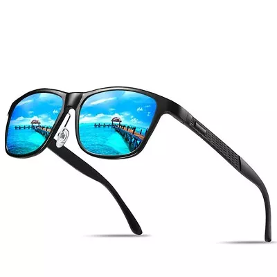 UV400 Men's Aluminium Frame Polarized Colored Sunglasses Driving Outdoor Fishing • $11.69
