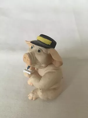 £11.85 • Buy Pigtails Pig Vintage 1992 HSC Holland Studio Crafts Traffic Warden Collectable
