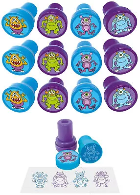 12 Monster Ink Stamps - Pinata Toy Loot/Party Bag Fillers Childrens/Kids • $8.69