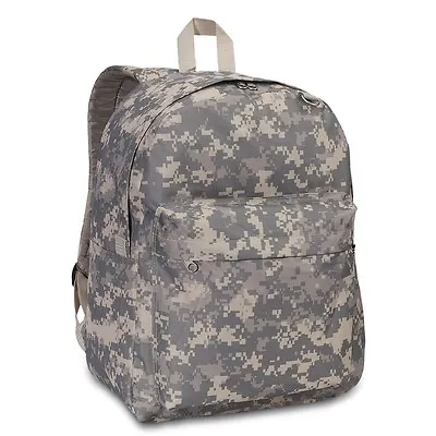 Everest Classic Backpack BAG Canvas 600D Polyester Digital Camo DC2045CR • $15.95
