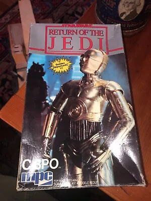 Vintage Star Wars Return Of The Jedi C-3PO Model Kit By MPC 1983 Unused  • $39