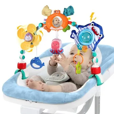 Baby Stroller Car Mobile Activity Arch Toy Travel Crib Cot Bouncer Bassinet Toy • $26.58