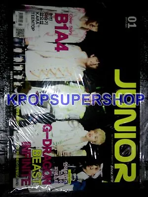 Junior KPOP Magazine January 2013 New Sealed Rare OOP B1A4 Cover G-Dragon • $12.90