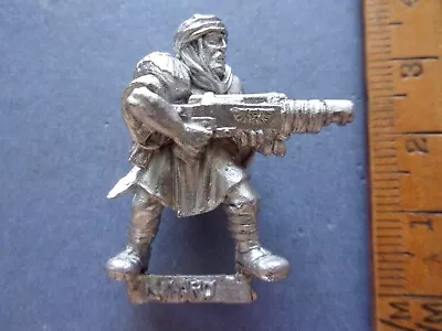 Citadel GW Imperial Guard Tallarn Desert Raider Trooper With Lasgun 1990s Metal • £9.99