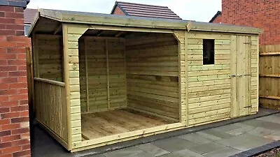 16x8ft GAZEBO WOODEN GARDEN SHED/OFFICE/GARAGE 8FT HOT TUB DESIGN • £2539