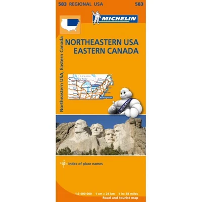 £14.99 • Buy Northeastern USA, Eastern Canada - Michelin Regional Map 583 By Michelin