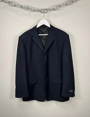 Vintage Giorgio Armani Checkered Black Luxury Blazer Jacket • $55