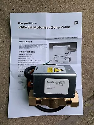 Honeywell Home 28mm 2 Port Motorized Zone Valve - V4043H • £45