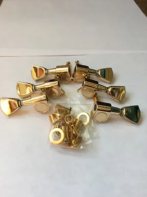 Vintage Style Keystone 3x3 Tuning Machines - Gold • $16.95