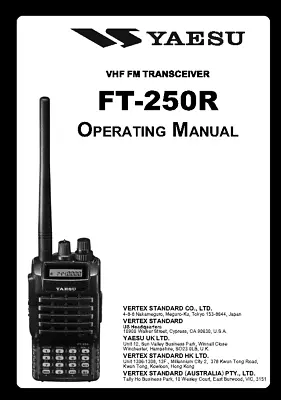 Yaesu FT-250R Transceiver Instruction Manual Operating Guide Coil Bound • $16.95