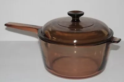 Vintage Corning Ware Visions Cookware Large Pot With Lid  2.5L Pot With Lid • $28.99