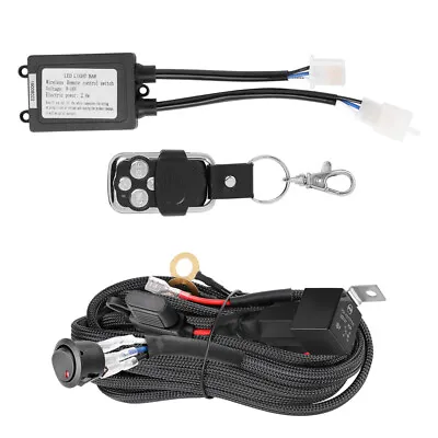 1 Lead Wiring Harness Wireless Remote Control Strobe Flash For LED Light Bar 12V • $19.99