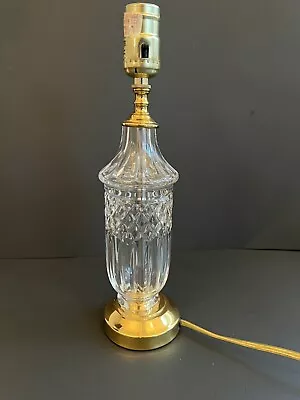 Vintage Waterford Irish Crystal Table Lamp 13 1/2  Tall • $79.98