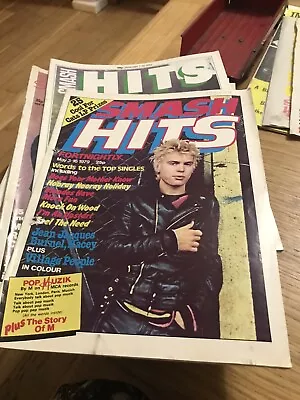 £5 • Buy Smash Hits Mag Vol 1 No 11 May 1979 - Billy Idol Cover.