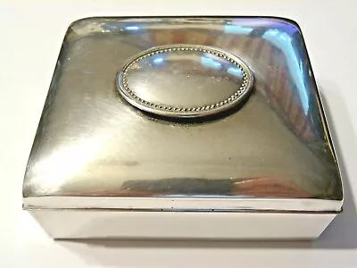 $9.99 • Buy Towle Silver Plated Jewelry Holder Box ~ Earrings Keeper 3 3/4 X3.3 1/4 X1.3/4 H
