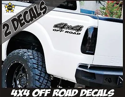 4x4 Truck Bed Decals MATTE BLACK (Set) For Ford F-150 Super Duty F-250 Etc. • $13.50