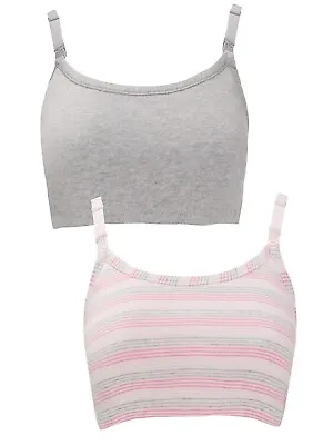 Bm Maternity & Nursing 2 X Pack Pink Grey Sleep Feeding Bras All Sizes New • £12