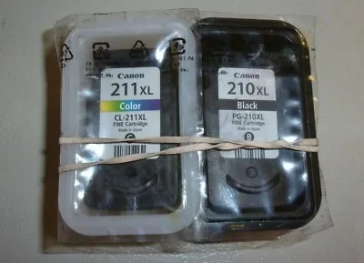 Genuine OEM Canon PG-210XL Black & CL-211XL Color Ink Bulk Packaging FREE SHIP • $31.49