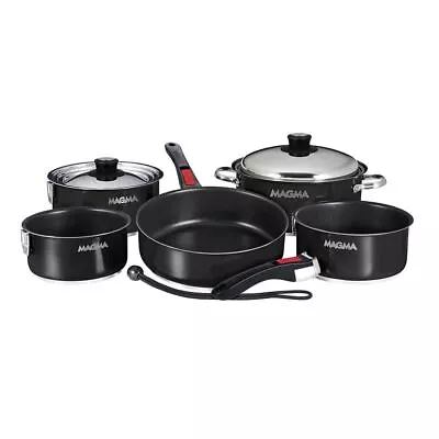 Magma Nestable 10-Piece Jet Black/Slate Black Induction #A10-366-JB-2-IN • $369.99