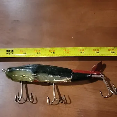 Vintage C. C. Roberts Mud Puppy Wood Fishing Musky Lure. Tackle. • $33.60