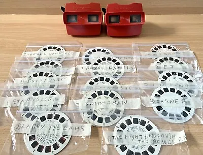 £50 • Buy 2 X Viewmaster - Red 3D Viewer + 26 X Mixed Reels 