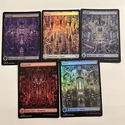 FOIL Full Art Land Set - Murders At Karlov Manor (5 Card Land Set ) - MTG Magic • $5.25