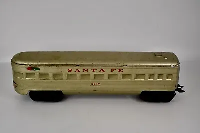 Marx Train Metal Streamliner 3197 Santa Fe Observation El Cap Passenger Car • $21.50